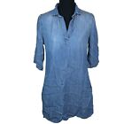 Cloth & Stone Women's Denim Tencel Size S Blue Chambray Shirt Dress