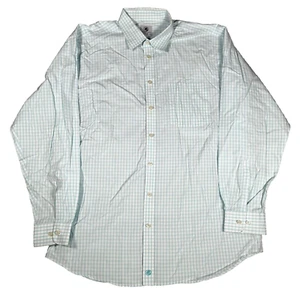 Southern Proper Long Sleeve Button Shirt Mens XLarge XL Gingham Plaid Light Blue - Picture 1 of 9
