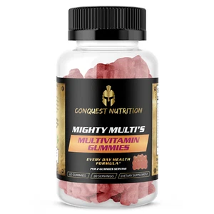 Conquest Mighty Multi's Complete Multivitamin Gummies für Erwachsene - 60 vegane Gummis - Bild 1 von 2