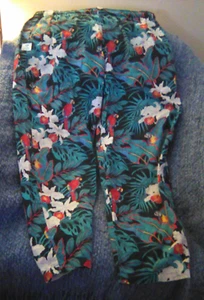 Kahala Creations M Pants Scrubs? Hawaiian Island Beach Casual Made in Hawaii - Picture 1 of 7