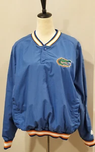 Starter Florida Gator Vintage Pullover Snap Neck Side Zip Pockets M - Picture 1 of 11