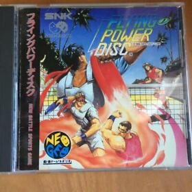 Flying Power Disk NeoGeo CD NCD Used Japan Sports Game Boxed Tested Working