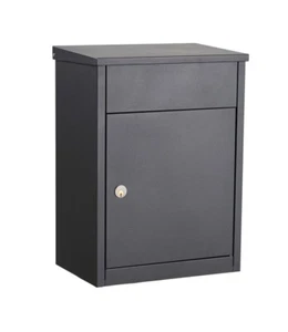 Allux 500 Paketbriefkasten anthrazit  für Wandmontage und Ständermontage - Bild 1 von 2