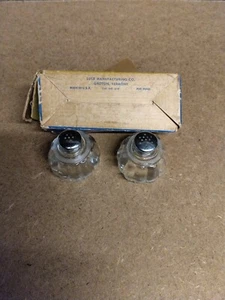 vintage mini salt and pepper shakers glass - Picture 1 of 5
