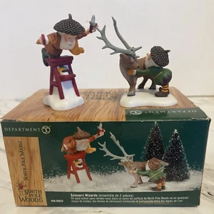 DEPT 56 North Pole Woods "Scissors Wizards" 2er Set Zubehör 56923 mit Box - Bild 1 von 12