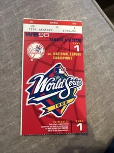  October 17 1998 World Series Ticket Game 1 Greg Vaughn 2 HR Tino Grand Slam - Picture 1 of 2