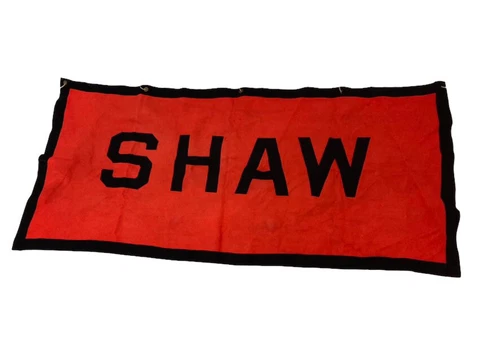 VINTAGE Shaw University hand sewn flag Cover