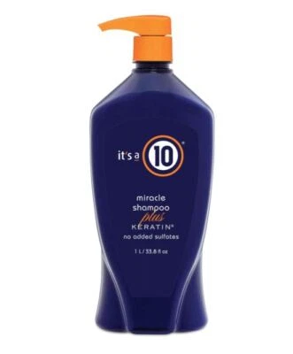 Its A 10 Miracle Shampoo Plus Keratin 33.8 fl oz / 1 Liter _ NEW & AUTHENTIC  - Image 1 of 2