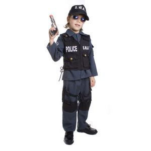 Dress Up America Kids SWAT Costume - Deluxe S.W.A.T. Police Officer Dress-Up Set - Picture 1 of 6