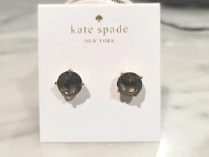 New Kate Spade NY Rise and Shine Black Diamond Fashion Earrings - Picture 1 of 2