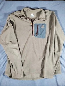 Eddie Bauer Ascent Jacke Herren L Fleece Quarter Zip braun - Bild 1 von 8