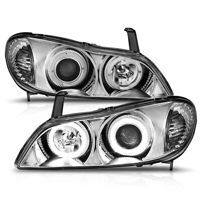 Faros proyectores Anzo cromados con halo para Infiniti I-30 2000-01 / 02-04 I-35 Foto 1 de 4