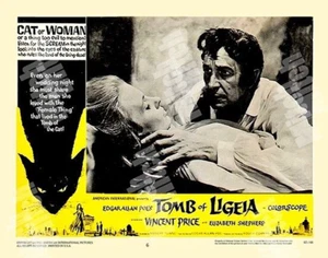 TOMB OF LIGEIA 1965 11X14 VINCENT PRICE BLACK CAT SPIRIT HAUNTS LOBBY CARD # 6 - Picture 1 of 1