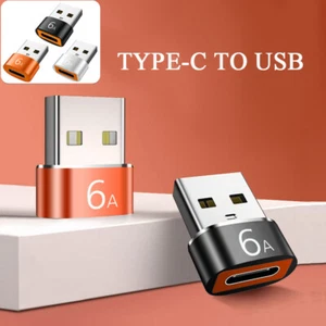 6A Type C-To-USB3.0 OTG Adapter USB C Female To USB Male OTG Converter Connecto☥ - Picture 1 of 17