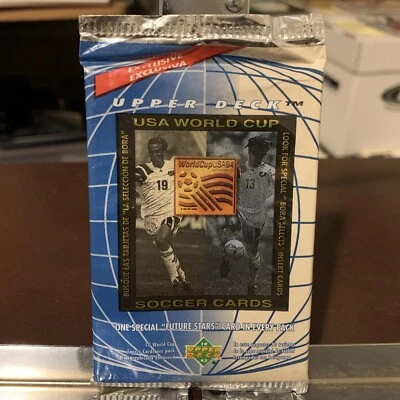 Sealed Upper Deck USA World Cup 1994 Soccer Cards, 10 Pack, - Image 1 of 4