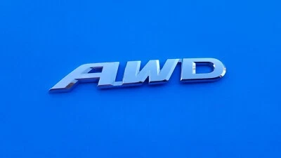 HONDA CR-V PILOTO PASAPORTE RIDGELINE AWD TAPA TRASERA CROMO EMBLEMA LOGOTIPO INSIGNIA FABRICANTE DE EQUIPOS ORIGINALES A8 Foto 1 de 3