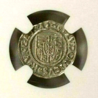 Hungary Denar 1526 KA Madonna NGC UNC   Silver - Image 1 of 4