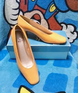 Life Stride orange apricot hochhackige Schuhe Größe 7,5 B Herbst Herbst Kostüm Verkleidung neu im Karton - Bild 1 von 7