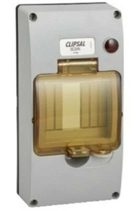 Clipsal DIN RAIL MOUNTING COVER 190x95x50mm 4-Module, Neon, Chemical Grey - Picture 1 of 1