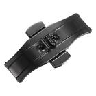 Fold Deployment Clasp Quick Release 23mm Width Steel Watch Band Extender Black
