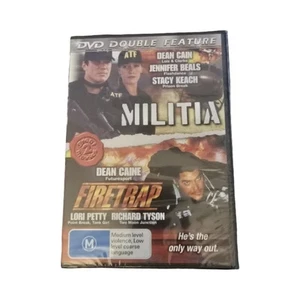 Militia / Firetrap (DVD) - Double Feature Action Adventure Movies - Dean Cain - Picture 1 of 2