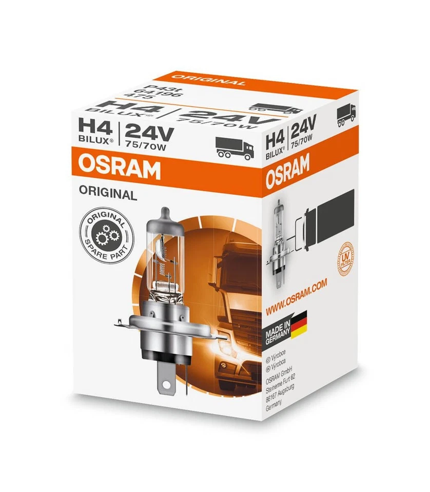 Ampoule automobile OSRAM 64196 H4 24v 75/70w