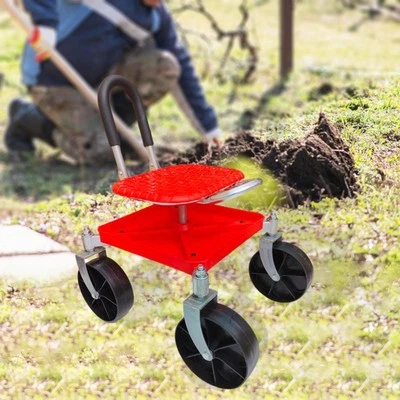 Garden Trolley Rolling Seat Garden Chair for Planting Outdoor House Cleaning - Image 1 of 2