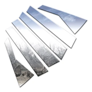 6pc Luxury FX Chrome Pillar Post Trim fit for 2010-2015 Honda Accord Crosstour - Picture 1 of 5