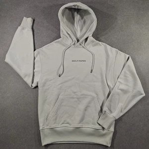 NEW Daily Paper Elevin Hoodie Mens Extra Small XS Grey Oversized Jumper Pullover - Picture 1 of 14