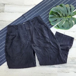 Abercrombie & Fitch Lyocell Knöchelhose gerades Bein schwarz Größe Large - Bild 1 von 8