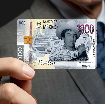 Banco De Mexico 1000 Pesos Credit Debit Card Skin Cover Sticker 1PC #245