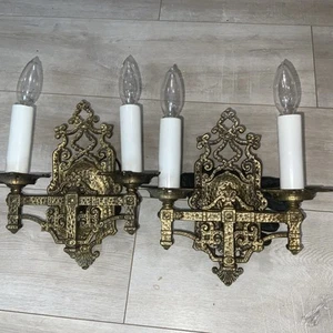 HA Collete.CO I.N.C PAR PEND BRONZE Wandleuchter, gold mit je 2 Lichtern - Bild 1 von 21