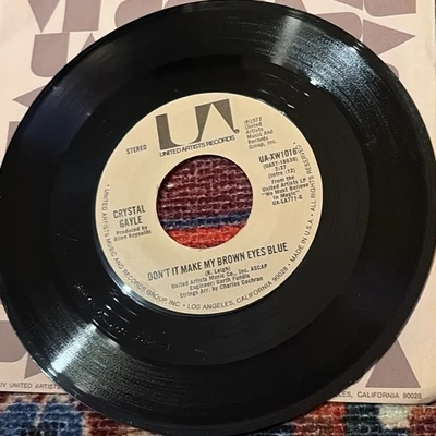 Crystal Gayle Don't It Make My Brown Eyes Blue 45 об/мин - Изображение 1 из 3