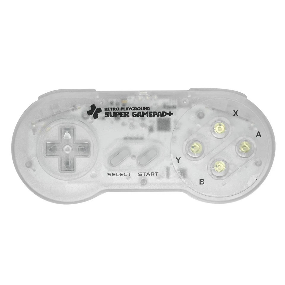 SNES N64 GameCube Super GamePad+ Controller USB-C Bluetooth Console Clear - Image 1 of 1