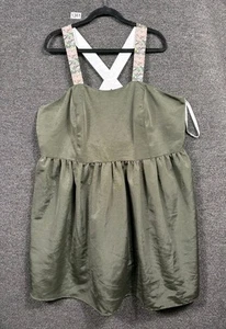 Davids Bridal Bridesmaid Dress Womens Size 24 Green F15810 Sleeveless - Picture 1 of 7