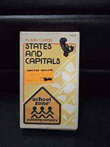 The States and Capitals Flash Cards School Zone 1984c Toys R US Sticker - Bild 1 von 4
