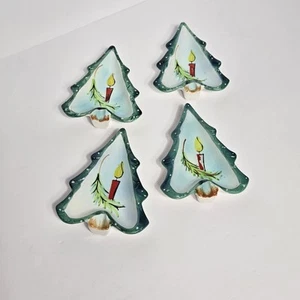 Holt Howard De Colección 1960 Árbol de Navidad Cerámica Baratija Plato Vacaciones Cenicero Lote 4 - Imagen 1 de 15