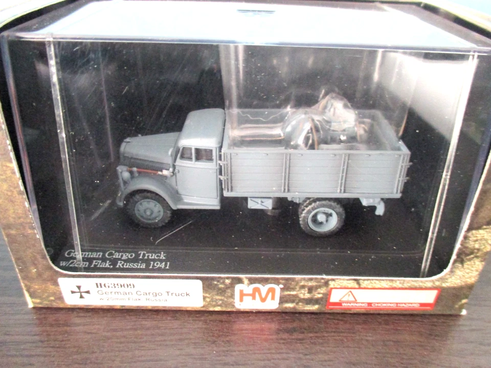 1:72 Hobby Master HG3909 German Opel Cargo Truck w/ 20mm Flak 38 Russia 1941 - Image 1 of 1