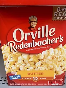 Orville Redenbacher's klassische Butter Mikrowelle Popcorn, 3,29 Unzen 12 Beutel - Bild 1 von 1