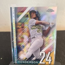 Rickey Henderson 2020 Topps Chrome A Number's Game Refractor Card  #NGC-5
