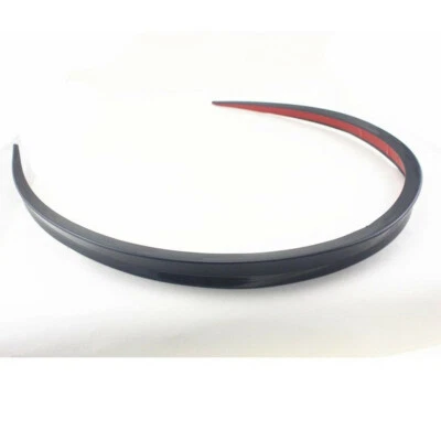 47in/1.2M Car Rear Wing Lip Spoiler Black Tail Trunk Roof Trim Sticker Decor - Image 1 of 4