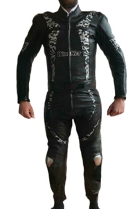 Tuta di pelle da per moto divisibile in 2 pezzi giacca e pantalone separabile - Imagen 1 de 5