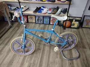1987 CW Racing California Flyer Upside Down Decals Rare Blue BMX Bike Bicycle - Picture 1 of 19
