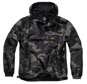 Brandit Cortavientos Anorak Verano Sudadera con Capucha Chaqueta de Lluvia Aire Libre Senderismo Camuflaje Oscuro - Imagen 1 de 7