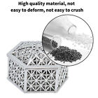 HG (Silver Hexagonal)12PCS Hollow Candy Box Plastic Candy Case Container SL