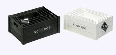 5er-Set Weinkiste Holzkiste Obst Deko kiste Kiste Box Aufbewahrungsbox - Bild 1 von 4