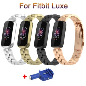 For Fitbit Luxe Special Edition Stainless Steel Watch Band Bracelet Strap + Tool - Picture 1 of 29