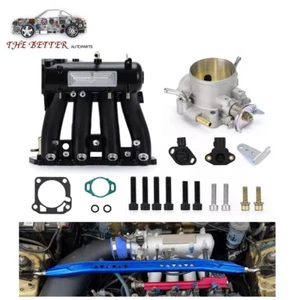 D15 D16 D Series Intake Manifold +70mm Throttle Body For Honda Civic CRX DEL SOL - Picture 1 of 12