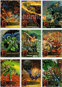 1996 DC Outburst Firepower Embossed Base Card You Pick, Complete Finish Your Set - Bild 1 von 16