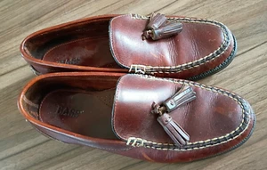 Bass Just the right amount Casual Tassel Leather Loafers Shoes 8.5 W - Picture 1 of 10